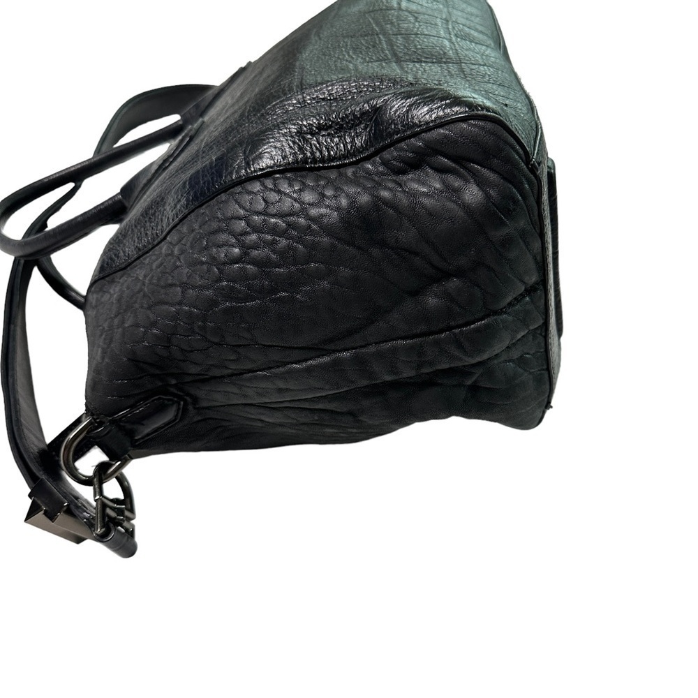 Vintage Givenchy Black Leather Croc Embossed Antigona Bag - Picture 4 of 14